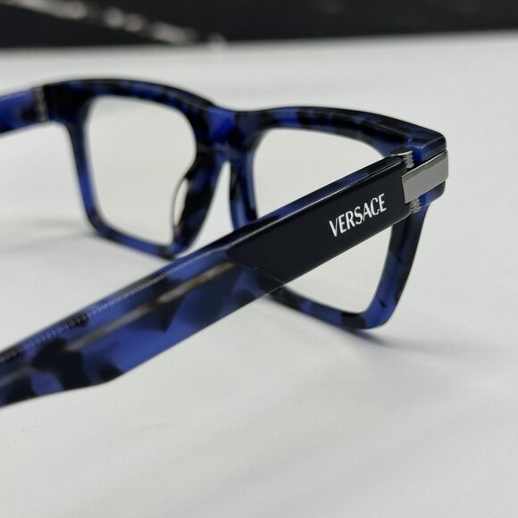 NEW VERSACE VE3354 5460 MEN BLACK/BLUE EYEGLASSES VERSACE - Picture 5 of 9
